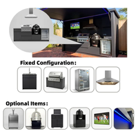 Outdoor Kitchen BBQ Pod Built for Luxury Entertaining, Modular Design, 304 Stainless Steel, Weather Shelter