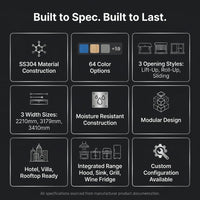 Customized Multi Functional Outdoor Kitchen BBQ Pod with Shelter Moisture Resistant Stainless Steel Outdoor Kitchen Patio Shed — Results & Stats