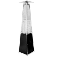 Pyramid Patio Heater Built for Outdoor Comfort, 48,000 BTU Propane, Steel Frame, Wheels, 6-8 Person Coverage