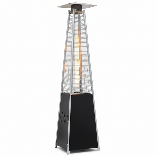48,000 BTU Pyramid Standing Patio Heater Propane Heater for Outdoor Use with Wheels Ideal for Backyard Balcony 6-8